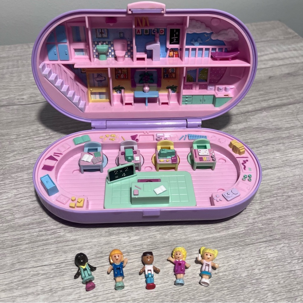 1992 COMPLETE Stampin’ School Polly Pocket Bluebird
